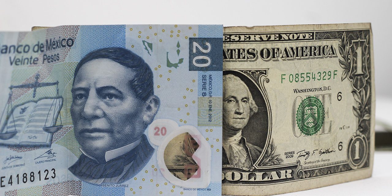 Dólar cierra hoy en $20.25 pesos