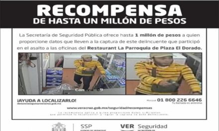 Gobierno del estado ofrece recompensa para localizar Asaltantes