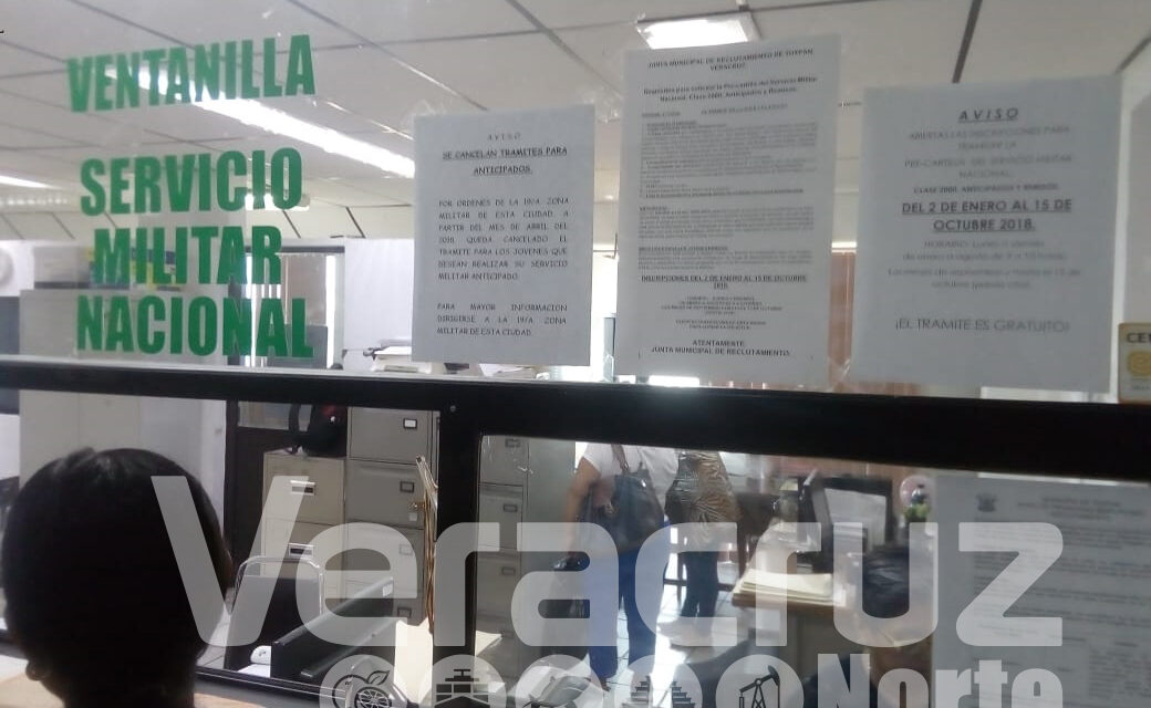 En marcha nuevamente mesa de reclutamiento de Servicio Militar Tuxpan