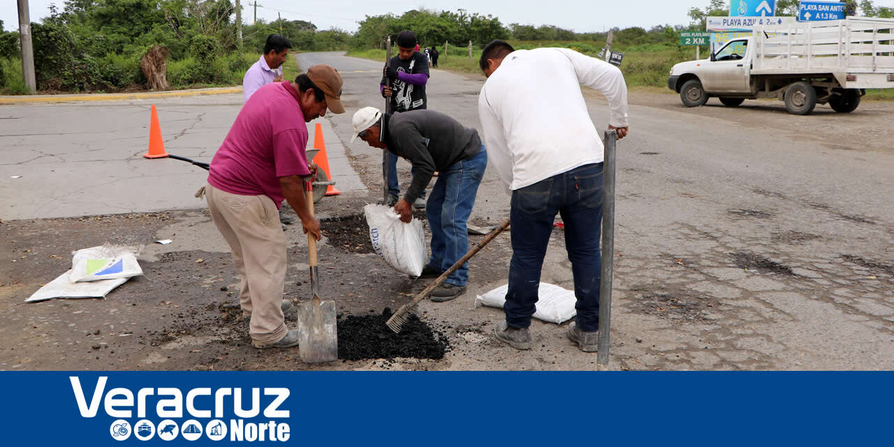 Refuerzan programa de bacheo permanente