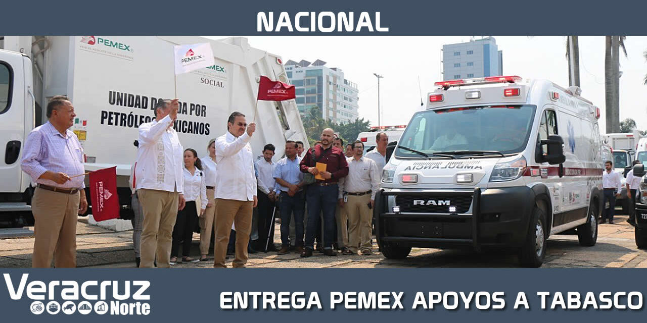 ENTREGA PEMEX APOYOS A TABASCO EN MATERIA DE SALUD, SEGURIDAD Y PROTECCIÓN CIVIL