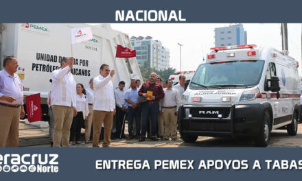 ENTREGA PEMEX APOYOS A TABASCO EN MATERIA DE SALUD, SEGURIDAD Y PROTECCIÓN CIVIL