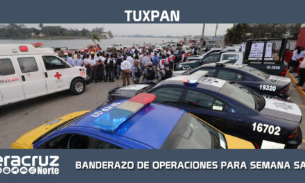 AUTORIDADES DAN BANDERAZO AL OPERATIVO SEMANA SANTA 2019