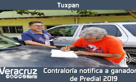Contraloría notifica a ganadores de Predial 2019