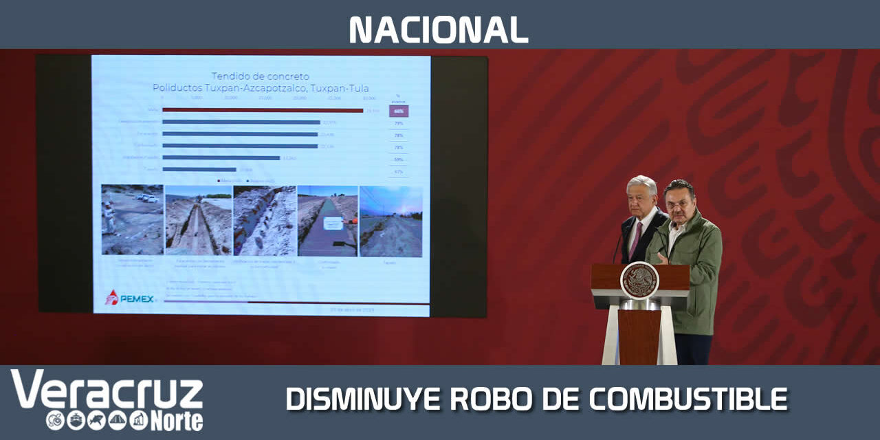 DISMINUYE 95 POR CIENTO EL ROBO DE COMBUSTIBLE EN MÉXICO E INCREMENTA PRODUCCIÓN DE CRUDO