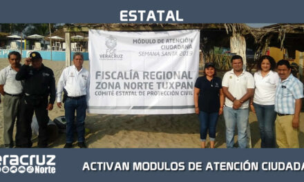 Activa FGE módulos de atención integral en Semana Santa 2019