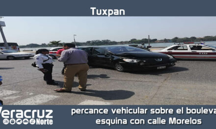 Percance vehicular sobre el boulevard