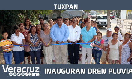 Inauguración de dren pluvial y se anuncia segunda etapa