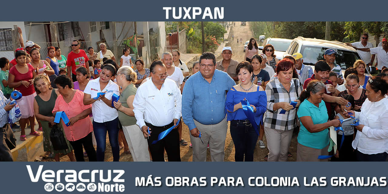 LLEGAN MÁS OBRAS PARA COLONIA LAS GRANJAS