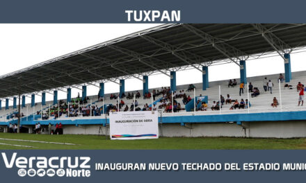 INAUGURAN NUEVO TECHADO DEL ESTADIO MUNICIPAL