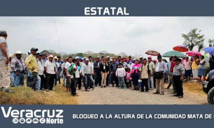 BLOQUEO A LA ALTURA DE LA COMUNIDAD MATA DE CAÑA