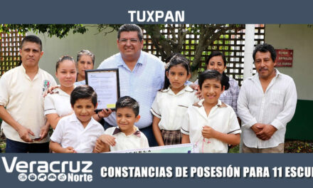 CONSTANCIAS DE POSESIÓN PARA 11 ESCUELAS