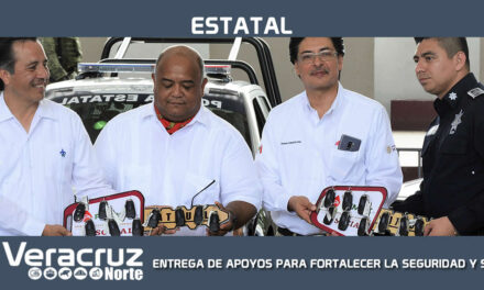 ENTREGA DE APOYOS PARA FORTALECER LA SEGURIDAD Y SALUD