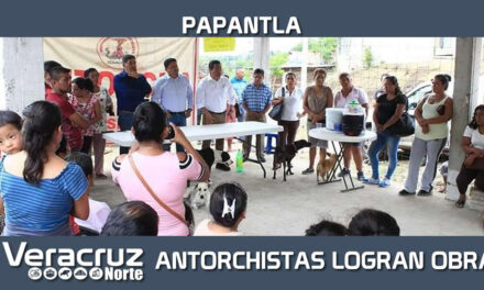 Antorchistas logran obras para su colonia