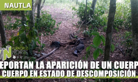 REPORTAN LA APARICIÓN DE UN CUERPO EN DESCOMPOSICIÓN