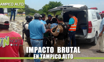 IMPACTO BRUTAL EN CARRETERA TUXPAN-TAMPICO