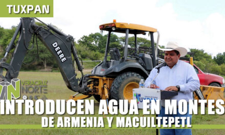 INTRODUCEN AGUA EN MONTES DE ARMENIA Y MACUILTEPETL