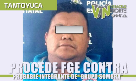 Procede FGE contra probable integrante del “Grupo Sombra”, de la Delincuencia Organizada