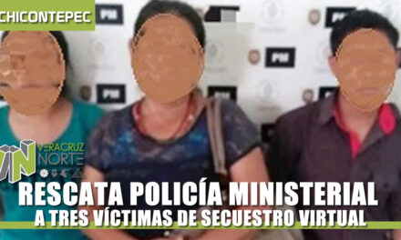 RESCATA POLICÍA MINISTERIAL A TRES VÍCTIMAS