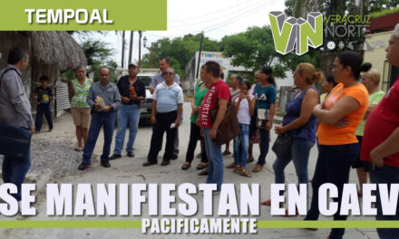 Manifestación Pacífica en la oficina temporal de CAEV