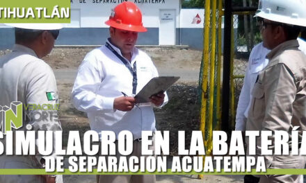 SIMULACRO EN LA BATERÍA DE SEPARACIÓN ACUATEMPA