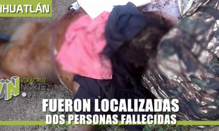 FUERON LOCALIZADAS DOS PERSONAS FALLECIDAS