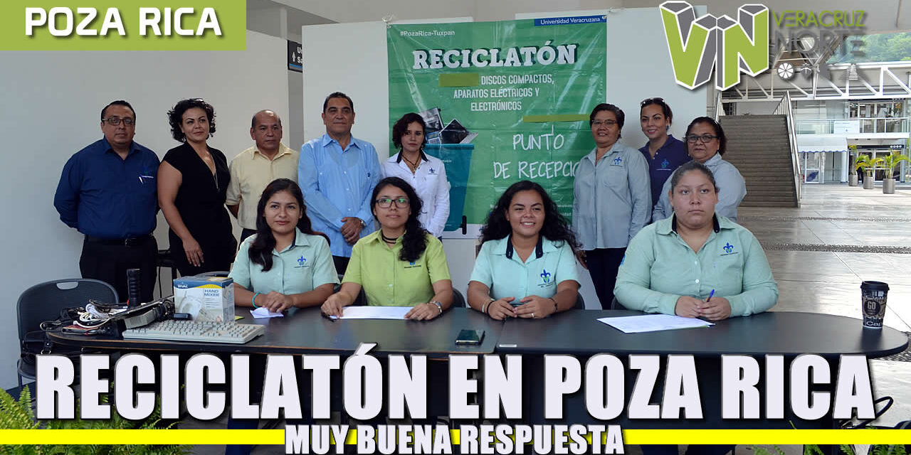 Buena respuesta al segundo Reciclatón en Poza Rica-Tuxpan