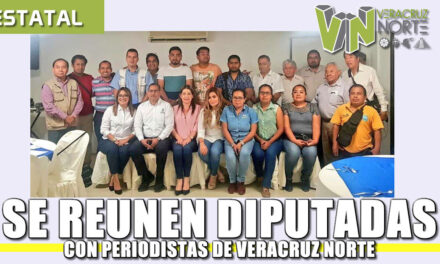 Se reúnen diputadas con periodistas del norte de Veracruz