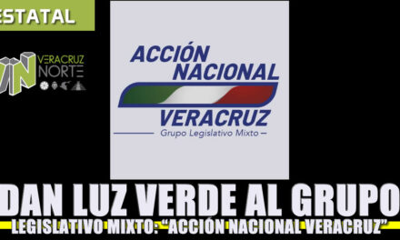 Dan luz verde al grupo legislativo mixto “Acción Nacional Veracruz”