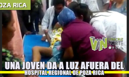 Una joven da a luz en las afueras del Hospital Regional