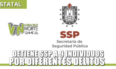 Detiene SSP a 9 individuos por diferentes delitos; recupera vehículos