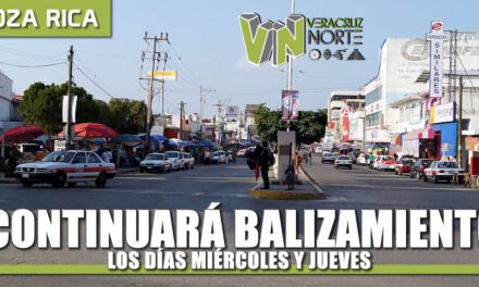 Continuarán trabajos de Balizamiento los días Miércoles y Jueves