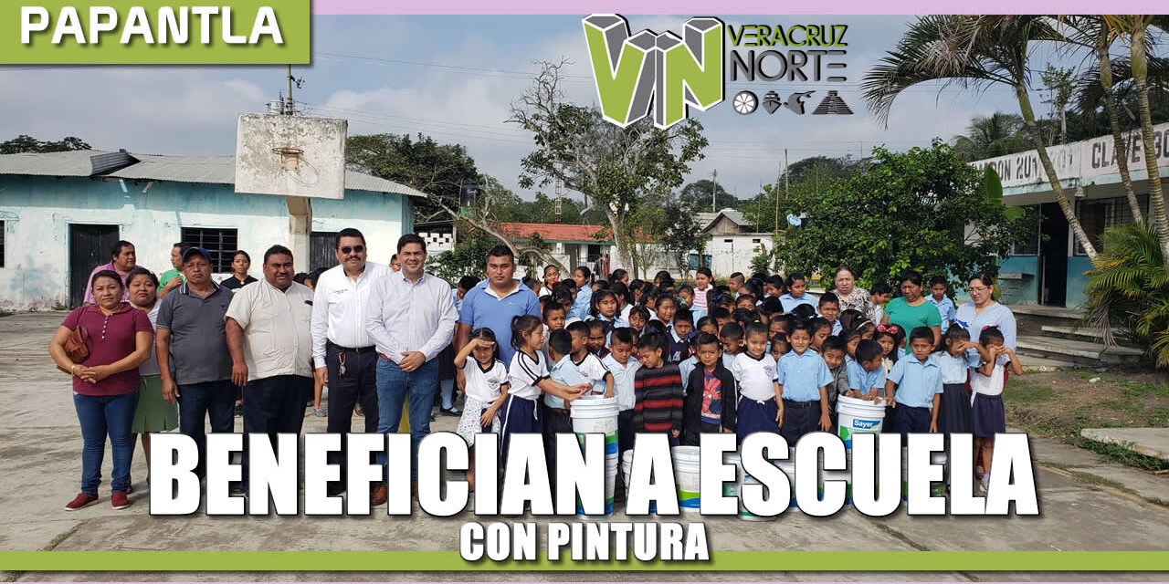 BENEFICIAN A ESCUELA PRIMARIA CON PINTURA