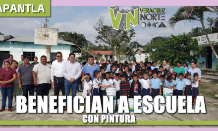 BENEFICIAN A ESCUELA PRIMARIA CON PINTURA