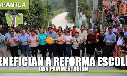 BENEFICIAN A REFORMA ESCOLÍN CON PAVIMENTACIÓN