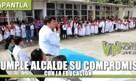 CUMPLE ALCALDE SU COMPROMISO CON LA EDUCACIÓN