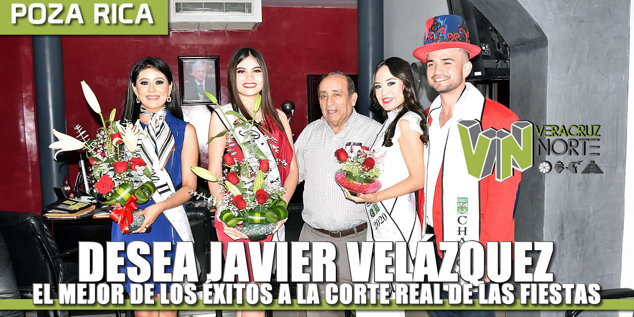 Desea Javier Velázquez el mejor de los éxitos a la Corte Real de las Fiestas del Petróleo