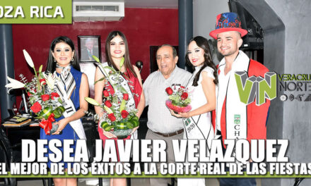 Desea Javier Velázquez el mejor de los éxitos a la Corte Real de las Fiestas del Petróleo