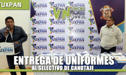 Entrega de uniformes al selectivo de Canotaje