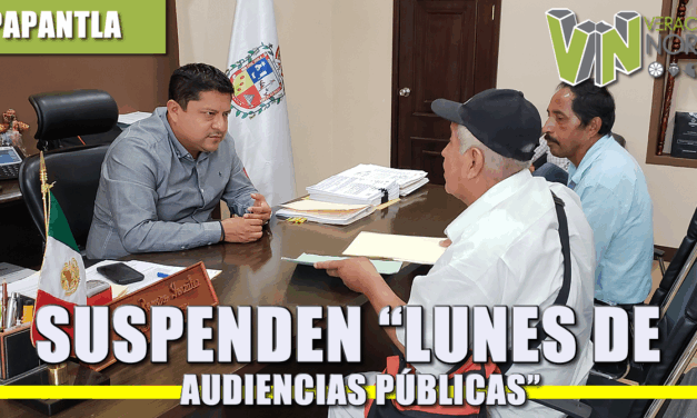 SUSPENDEN “LUNES DE AUDIENCIAS PÚBLICAS”