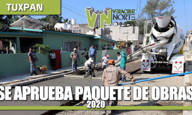 Se aprueba paquete de obras de 2020