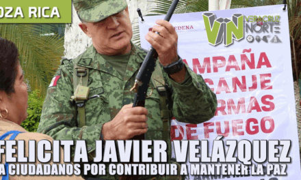 FELICITA JAVIER VELÁZQUEZ A CIUDADANOS POR CONTRIBUIR A MANTENER LA PAZ