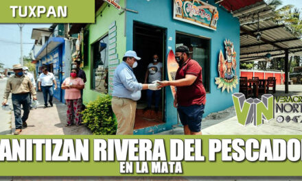 APLICAN ACCIONES DE SANITIZACIÓN EN LA RIVERA DEL PESCADOR