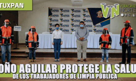 TOÑO AGUILAR  PROTEGE LA SALUD DE LOS TRABAJADORES DE LIMPIA PÚBLICA