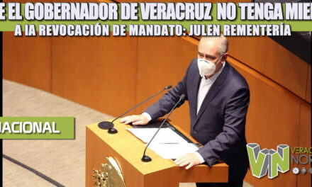 Que el Gobernador de Veracruz no tenga miedo a la Revocación de Mandato: Julen Rementería
