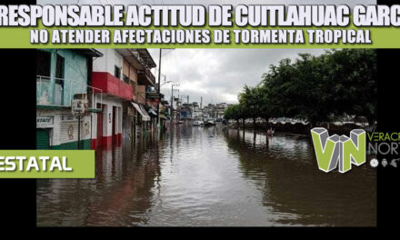 IRRESPONSABLE ACTITUD DE CUITLÁHUAC GARCÍA, NO ATENDER AFECTACIONES DE TORMENTA TROPICAL: ANTORCHA