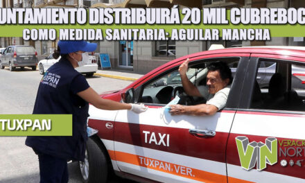 AYUNTAMIENTO DISTRIBUIRÁ 20 MIL CUBREBOCAS COMO MEDIDA SANITARIA: AGUILAR MANCHA