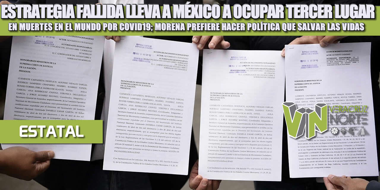 ESTRATEGIA FALLIDA LLEVA A MÉXICO A OCUPAR TERCER LUGAR EN MUERTES EN EL MUNDO POR COVID19; MORENA PREFIERE HACER POLÍTICA QUE SALVAR LAS VIDAS