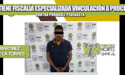 OBTIENE FISCALÍA ESPECIALIZADA VINCULACIÓN A PROCESO CONTRA PROBABLE PEDERASTA