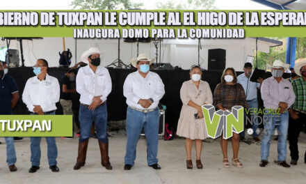 GOBIERNO DE TUXPAN LE CUMPLE AL EL HIGO DE LA ESPERANZA, INAUGURA DOMO PARA LA COMUNIDAD